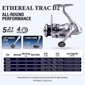 Moulinet de pêche spinning <span class=keywords><strong>Stradic</strong></span> 1000/2500/3000/<span class=keywords><strong>4000</strong></span> ultraléger 4+1BB 5.2:1 avec bobine en aluminium CNC et poignée métallique pliable pour eau salée - Product Image 2