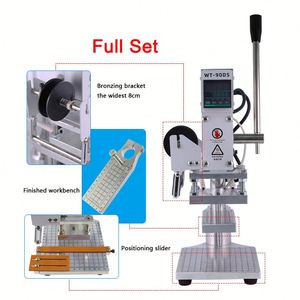 Machine de marquage à chaud WT-90DS-S, petite presse à chaud pour le gaufrage du cuir, du bois, du PVC et du papier, pour l'impression de logos personnalisés - Product Image 4