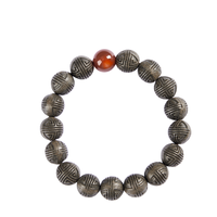 Bracelets perlés artisanaux en ambregris composé, 10 mm, perles en bois, ions négatifs, arôme naturel, bijoux unisexes orientaux