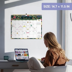 <span class=keywords><strong>Calendrier</strong></span> mural 19 mois 2026-2027, juin 2026-août 2027, idéal pour la maison ou le bureau - Jardin de minuit - Product Image 5