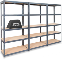 Étagère de Stockage Robuste Qingdao pour Magasin, Métallique à 5 Niveaux, pour Garage