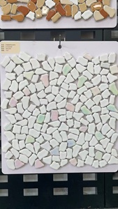 Mosaïque céramique moderne sérigraphiée, faite à la main, texturée, pour décoration murale de salle de bain de luxe - Product Image 5