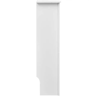 Meubles de chambre à coucher peinture décorative MDF grande taille couleur noire style campagnard couvercle de radiateur