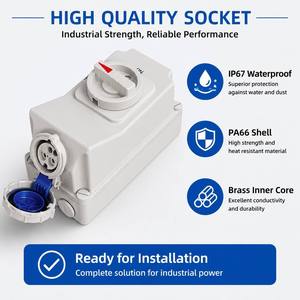 CHENF Produttore e Fornitore di Spine Elettriche Industriali 16A 32A 4P Impermeabili IP67 con Interblocco Meccanico, Installazione Standard DIN - Product Image 5