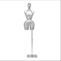 Maniquí de Mujer de Plástico Dorado de Talla Grande, de Alta Gama, con Pechos Grandes y Cintura Delgada, Modelo de Busto para Exhibición
