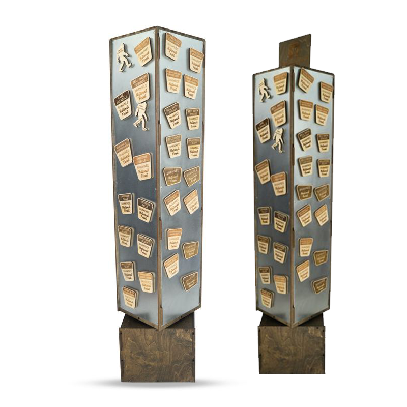 Apache Customizable Wooden Magnet Display Rack for Supermarket and Mall — view 1