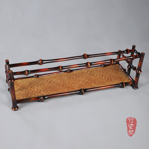 Bamboo Cup Holder Lacquered Bamboo <b>Teacup</b> Rack Double Layer Desk Display Storage Rack For Tea Set Ornament - Product Image 1
