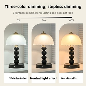Modern Simple Luxury High-end Gourd Decorative Vintage Glass LED 220V Warm White Night <strong>Light</strong> Ambient <strong>Light</strong> Bedroom <strong>Table</strong> - Product Image 4
