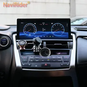 Radio mobil 2DIN Stereo 128GB Android 12, pemutar Video Multimedia Radio mobil untuk Lexus NX300 NX200t NX300h NX 2015 2016 2017