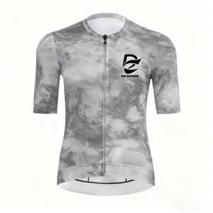 Maillot de cyclisme sur route à manches courtes, personnalisé avec logo par sublimation, de qualité supérieure, unisexe, en polyester durable, absorbant l'humidité et à séchage rapide - Product Image 1