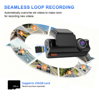 Caméra embarquée intelligente 4K avant et arrière 1080P avec double objectif Wifi GPS, vision nocturne, caméra de voiture