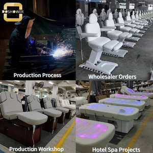 โต๊ะบำบัดความงามพร้อมลิ้นชักเก็บของเตียงนวดสปารักษาดีไซน์ใหม่สุดสร้างสรรค์สำหรับเตียงเกลือสปาสีเขียวที่ใส่สบาย - Product Image 5