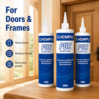 Adhésif polyuréthane commercial pour bois, colle PUR flexible à forte adhérence pour la fabrication de portes