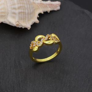 Bague de mariage classique en laiton plaqué or 24 carats JXX pour hommes et femmes, bague en or tendance - Product Image 3