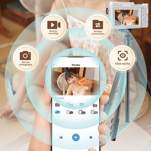 Pantalla de visualización abatible Conectividad Wi-Fi Efecto de filtro Compartir fotos Estilo retro Cámara de video 5K para Selfie de viaje - Product Image 5