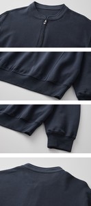 Hot Bán OEM Tùy Chỉnh Thiết Kế Logo Chất Lượng Cao Màu Đen Mens Quý Áo Trống Đứng Cổ Áo Nửa Zip Áo Thun Áo - Product Image 5