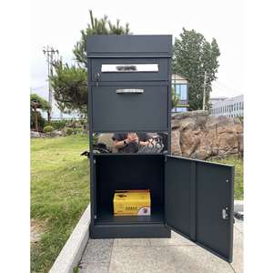 नाम धारक नेमप्लेट पार्सल बॉक्स के साथ व्यक्तिगत लेजर उत्कीर्णन बड़े चोरी-प्रूफ पार्सल ड्रॉप बॉक्स - Product Image 2