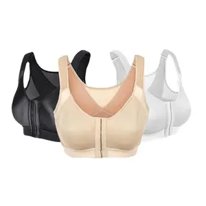 Plus Size antiurto Body Shaper reggiseno senza fili gilet Fitness Cross Back Lift Up Posture Corrector reggiseno supporto schiena reggiseno Push Up