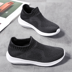 Chaussures de course et de marche personnalisées, respirantes et légères, avec logo, style slip-on pour femmes, baskets en tricot tendance - Product Image 2