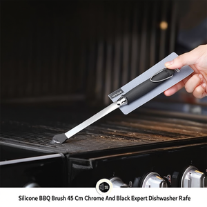 Cepillo de cocina de silicona para barbacoa (45cm) EXPERT Cromo y Negro PE470 - Product Image 3