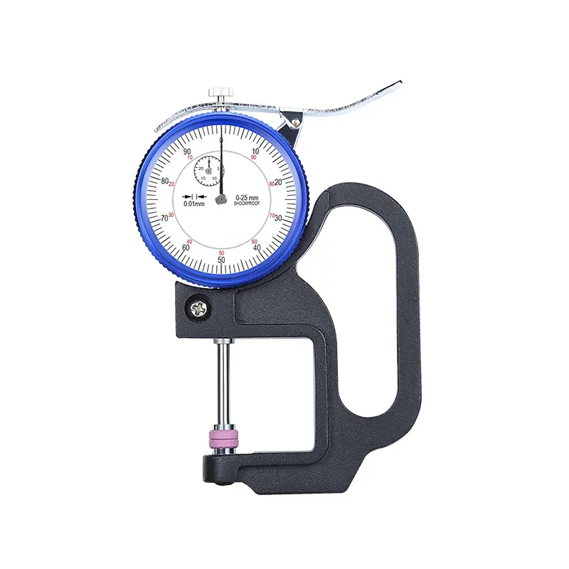 Dial thickness gauge 0.01mm 0-25*30mm Ceramic probe thickness gauge portable high precision wet film thickness gauge