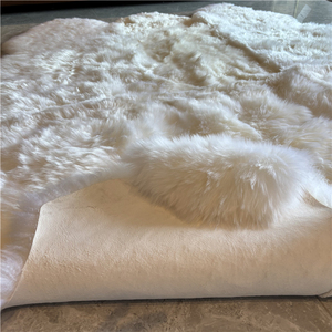 Tapis en fourrure de laine de mouton véritable pour cheveux naturels - Product Image 3