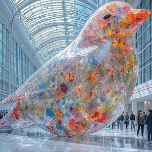 Nueva publicidad <span class=keywords><strong>de</strong></span> San Valentín iluminación Led PVC corazón inflable globo <span class=keywords><strong>de</strong></span> PVC doble capa corazón rojo inflable transparente - Product Image 2