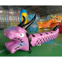 Jeu de sports nautiques 10 places traîneau à eau bateau banane Dragon gonflable Tubes remorquables à l'eau
