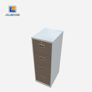 Hiện đại dưới bàn văn phòng tập tin lưu trữ đồ nội thất màu nâu có thể khóa thép Tủ 4 ngăn kéo kim loại văn phòng Tủ hồ sơ - Product Image 4