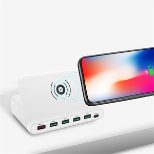 <span class=keywords><strong>Cargador</strong></span> rápido 3 en 1 tipo C, 5 puertos USB, <span class=keywords><strong>cargador</strong></span> inalámbrico para iphone 14 Pro Max, <span class=keywords><strong>samsung</strong></span> <span class=keywords><strong>Galaxy</strong></span> S22, productos al por mayor, 3,0 - Product Image 3