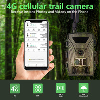 Caméra de chasse sur sentier de cerfs 4K étanche IP66 pour extérieur, 60MP, mini, sans fil, sécurité, CMOS, 4G LTE, vision nocturne infrarouge 1080p, SD
