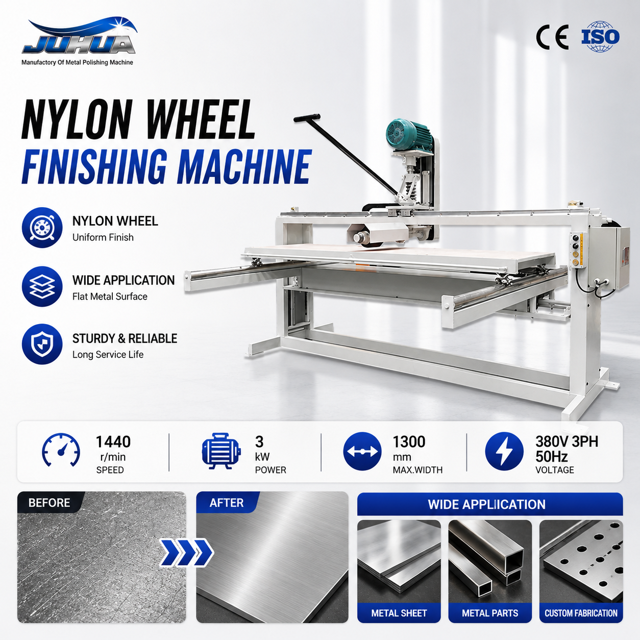 Manual Nylon Wheel Finishing Machine