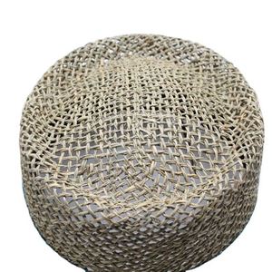 Chapeau de soleil de plage en paille naturelle à large bord, style canotier concave, couronne de 12 cm, imprimé sérigraphié, vente en gros - Product Image 5