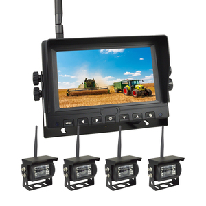 Moniteur 7 pouces avec système de caméra de recul sans fil AI BSD, système de caméra étanche à vision quadruple, système de surveillance sans fil pour véhicule - Product Image 2