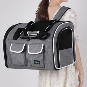 Factory Direct Supply Dog Oxford Eco-friendly Portable <b>Pet</b> <b>Backpack</b> with Zipper Closure Large Capacity - Product Image 4