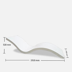 Outdoor Fiberglas Sonnen liege <span class=keywords><strong>Pool</strong></span> Stuhl im <span class=keywords><strong>Pool</strong></span> Wasser Lounge Bett Garten Chaiselongue Liege - Product Image 2