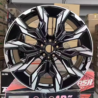 Jante de voiture Mingyue Flow Forming noire usinée pour BMW Série 5 E46, X5, X5M, X6, X6M, 21X8.5, 21X10, 5X112, 5X120, décalée, 131