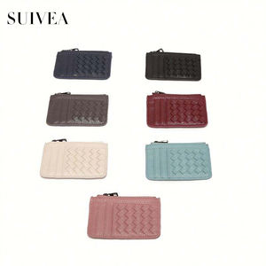 New Zipper Ladies Korean Version of Multi-card <b>ID</b> Card <b>Holder</b> Keychain Card Bag Coin Purse Braided Bag - Product Image 4