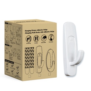 Modern Strong Adhesion Removable 4-Piece Eco-Friendly Self-Adhesive Plastic <strong>Wall</strong> Hanger Hooks Coat <strong>Clothes</strong> Hanger <strong>Rail</strong> for - Product Image 5