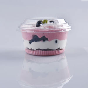 aliments froids, légumes, fruits, salade, <span class=keywords><strong>yaourt</strong></span>, <span class=keywords><strong>Cupcake</strong></span>, gobelets à Dessert en plastique Pet transparent avec couvercle - Product Image 6
