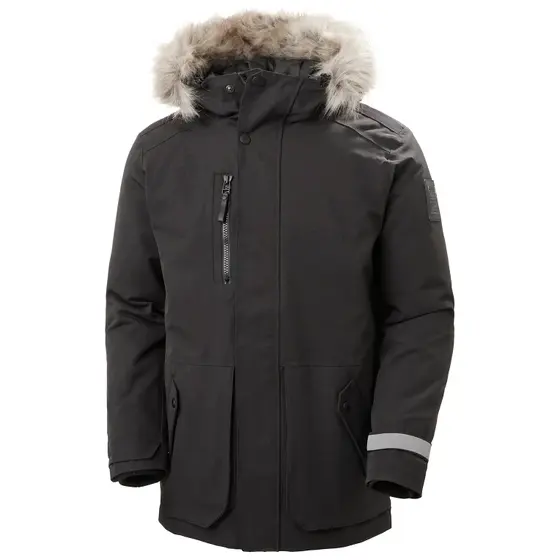 High qualit customized black warm men's long winter parka