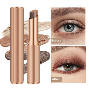 Wholesale OEM ODM Hot Sell Dual Color Eyeshadow Stick Matte Shimmer Gradient Lazy Eye <strong>Makeup</strong> Daily Dating Travel Beginner - Product Image 1