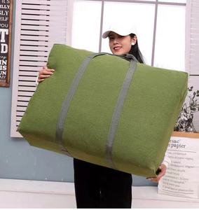 Large Capacity Storage Bag Heavery Duty Canvas Bag Waterproof Bedding Clothes Moving Storage Bags With Reinforced Zipper - Product Image 2