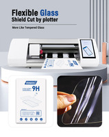 Protector de Pantalla de Vidrio Flexible 9H, Cortable, Antiarañazos, para Máquina de Corte de Hidrogel