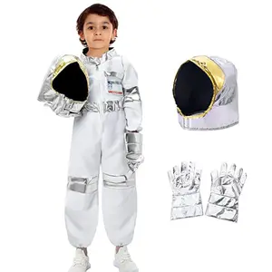 2023 nuevo traje espacial para niños, conjunto de disfraz de Cosplay de Halloween, mitones de astronauta, disfraz de fiesta de vacaciones