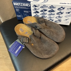 Zuecos de Diseñador con Caja, Pantuflas de Corcho Planas, Moda, Cuero Genuino, Favoritos para Mujer y <span class=keywords><strong>Hombre</strong></span>, Alta Calidad, Zapatos <span class=keywords><strong>Birkenstock</strong></span> para Playa - Product Image 5