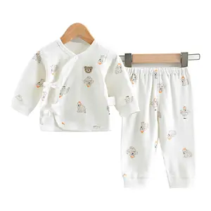 शिशु अंडरवियर अंडरवियर नवजात शिशु स्प्लिट चार सीज़न मॉडल भिक्षु सूट शिशु सूती कपड़े चार सीज़न शिशु सूट