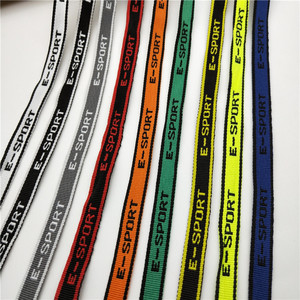 Phụ kiện May mặc Băng mỏng đàn hồi ban nhạc cổ in logo dập nổi Silicone <span class=keywords><strong>Polyester</strong></span> túi may mặc nhà dệt giày vải - Product Image 2