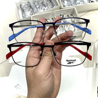 Déstockage de montures de lunettes hybrides légères, durables, de qualité supérieure, d'inspiration vintage, métalliques, élégantes et intemporelles pour unisexe