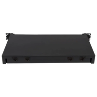 Simplex ODF LC UPC 24 Port 19 inci 1U serat kuncir dupleks tipe geser Panel Patch optik